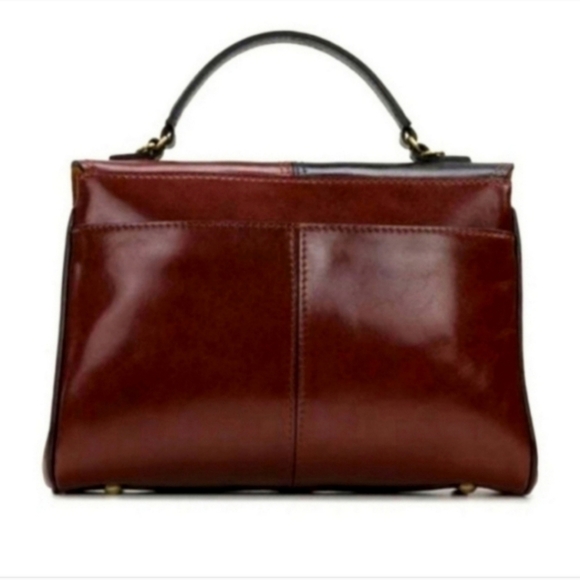 PATRICIA NASH Leather Yoeky Top Handle Colorblock Bag Crossbody - Picture 3 of 7